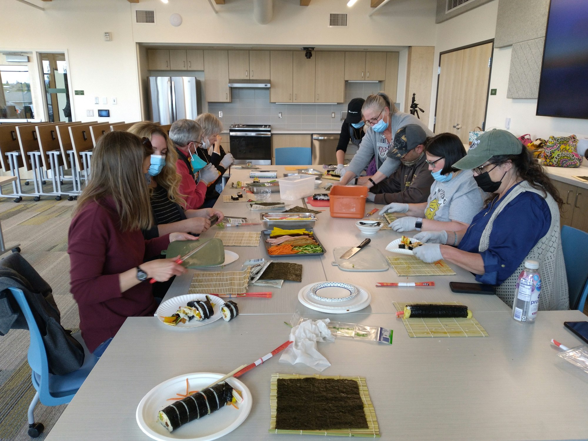 photo of kimbab making class